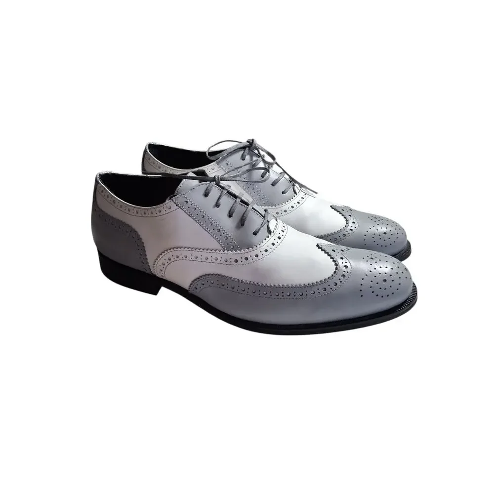 Girotti Handcrafted Leather Mens size 45 (12) Luxury Dress Career Oxford‎ Shoes